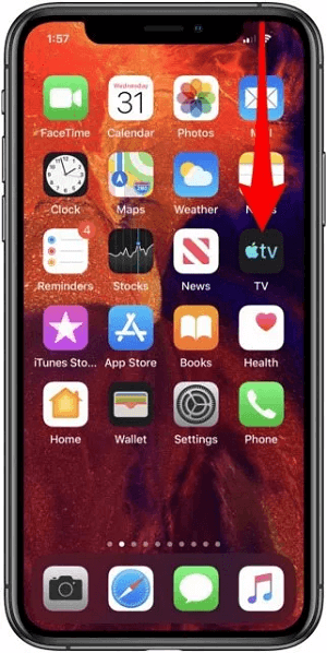 Swipe Down From the Top Right Corner of Your Device's Home Screen