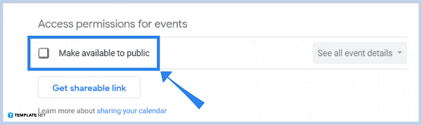 Make Calendar Available to the Public