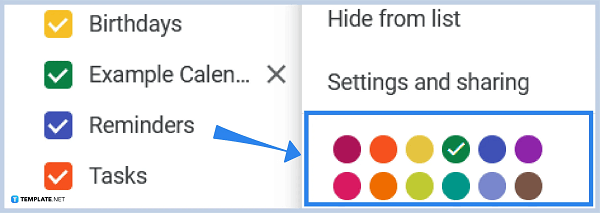 Navigate to Settings and Sharing to Share Calendar With the Public