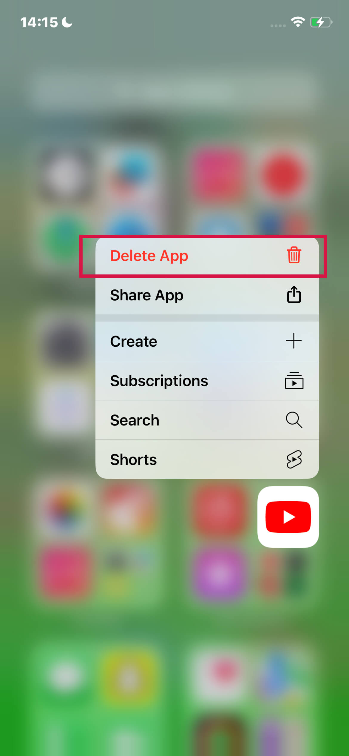 Iphone Remove App From The App Library And Home Screen Delete App Youtube