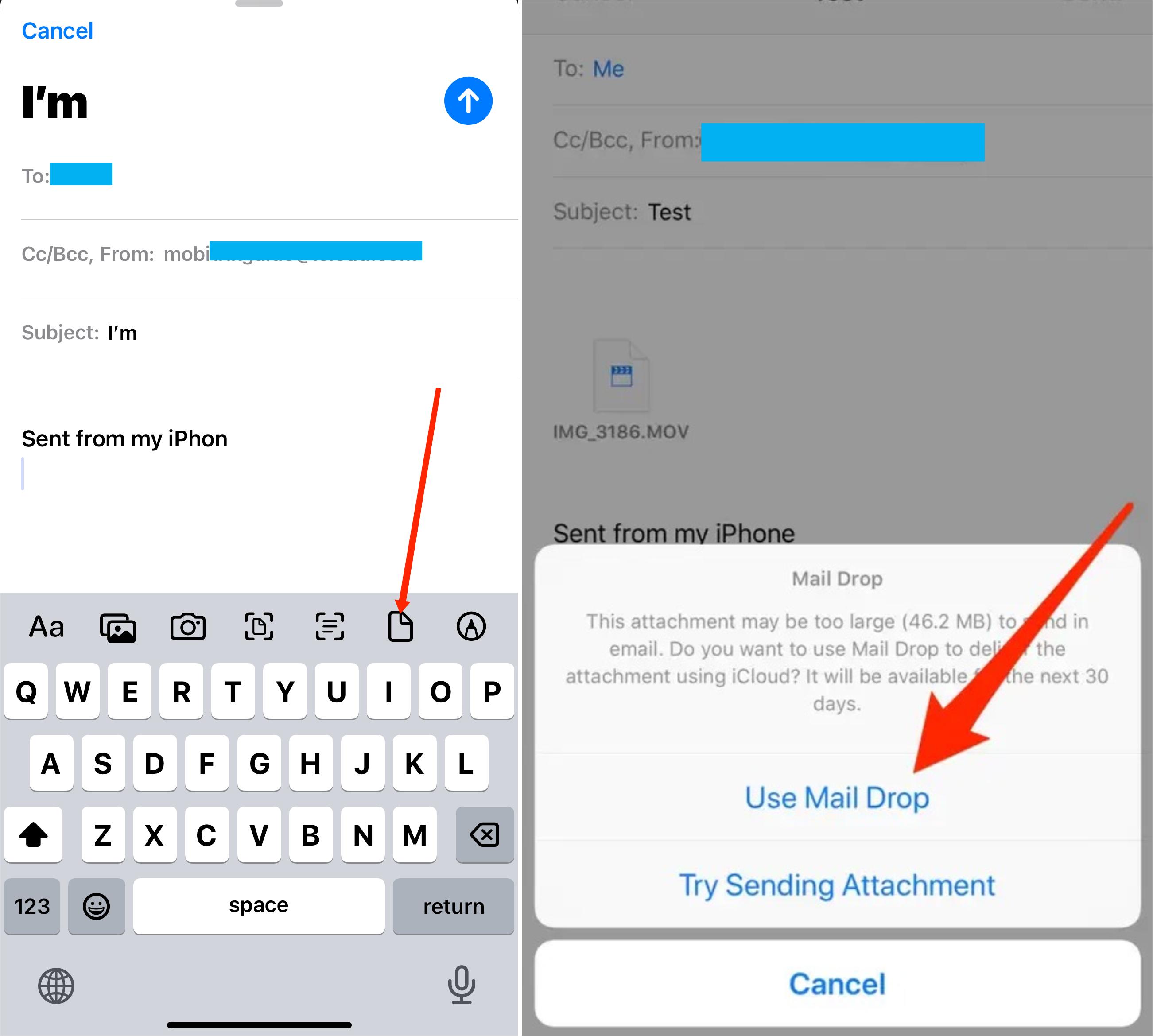 Use Mail Drop to Transfer Large Video Files From Your iPhone