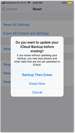 Restore your iPhone to a previous backup