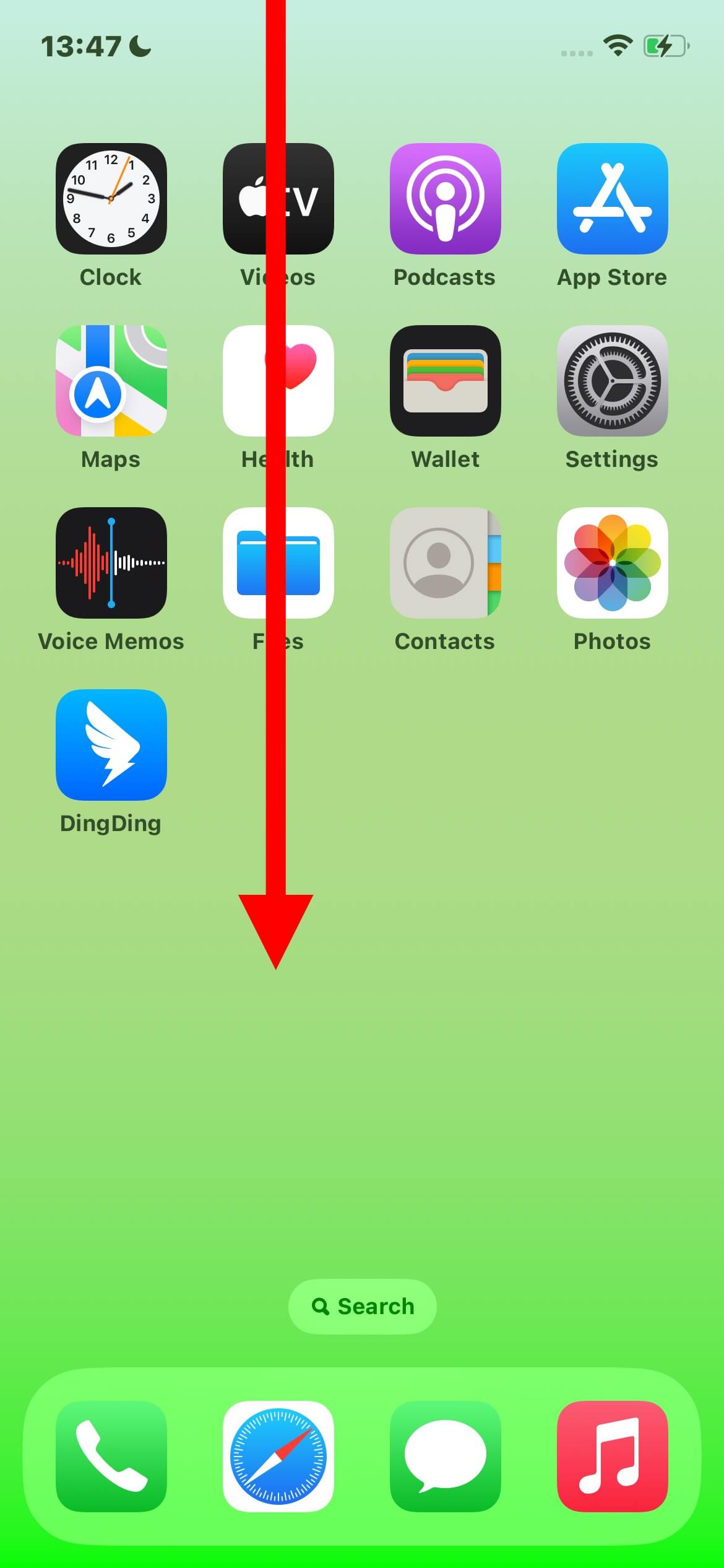 Iphone Swipe Screen