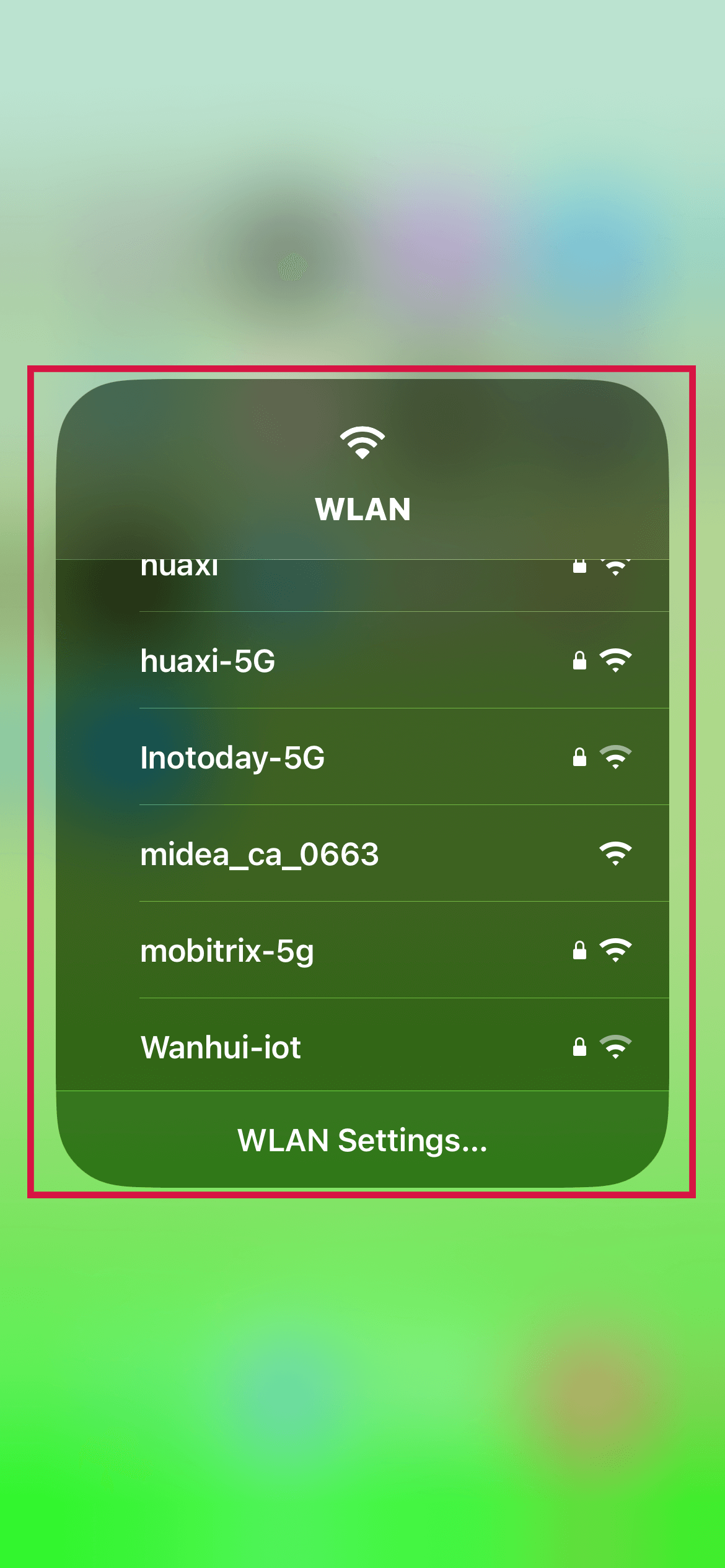 Iphone Wlan List