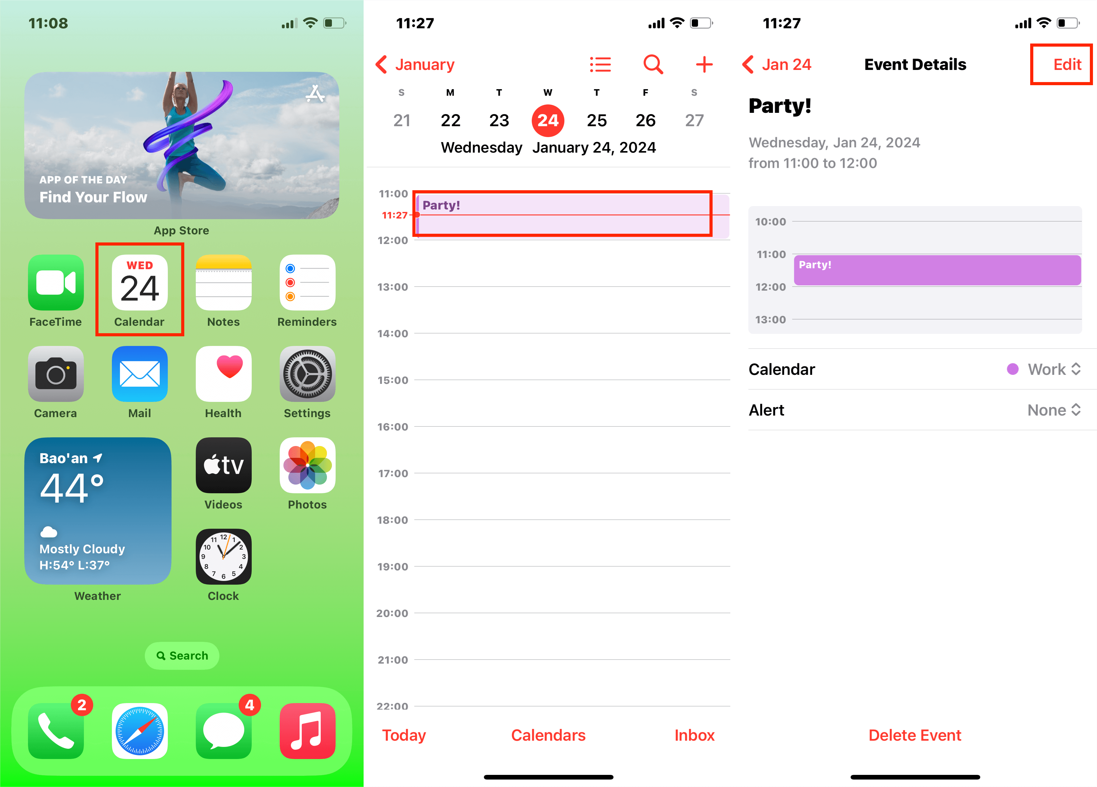 Iphone Ipad Calendar App Edit