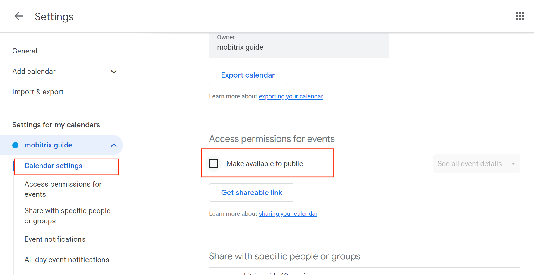 Iphone Ipad Icloud Calendar Sharing Access Permissions Make Available To Public
