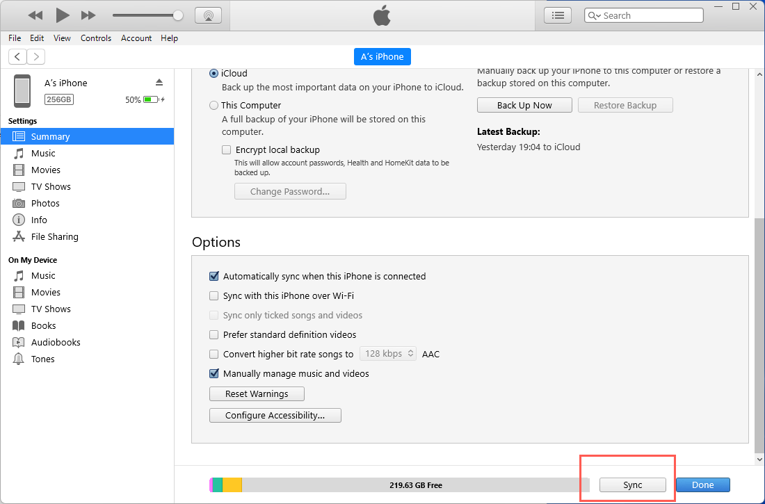 Enter your iCloud Credentials