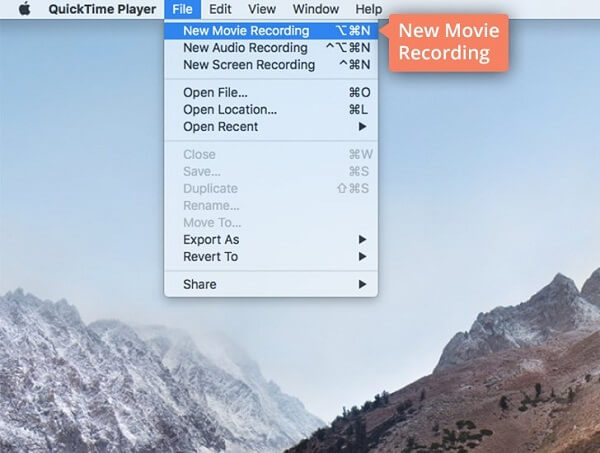 Quicktime New Movie Recording