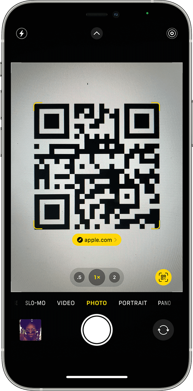 Scan Qr Code via iPhone Camera