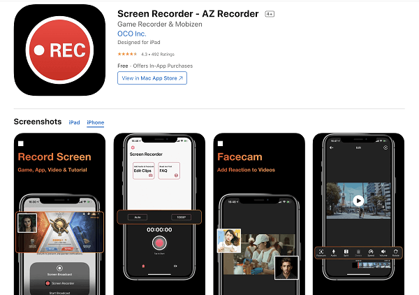 Screen Recorder AZ Recorder