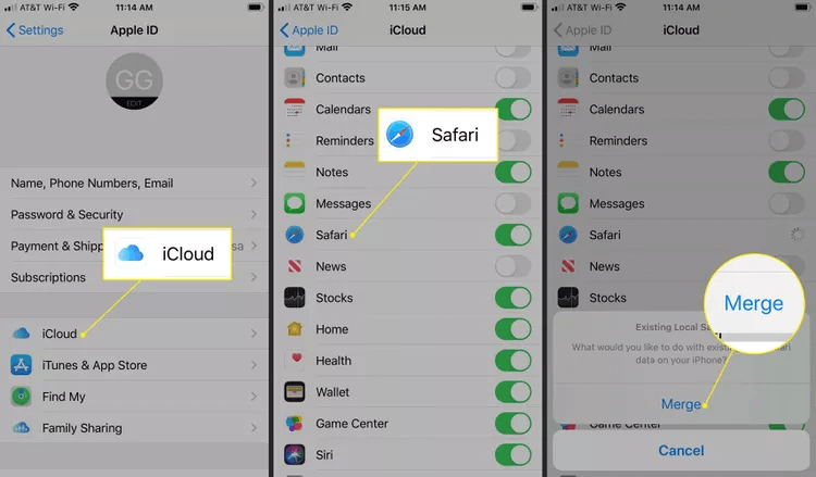 Steps to Open Mac Bookmark on iPhone