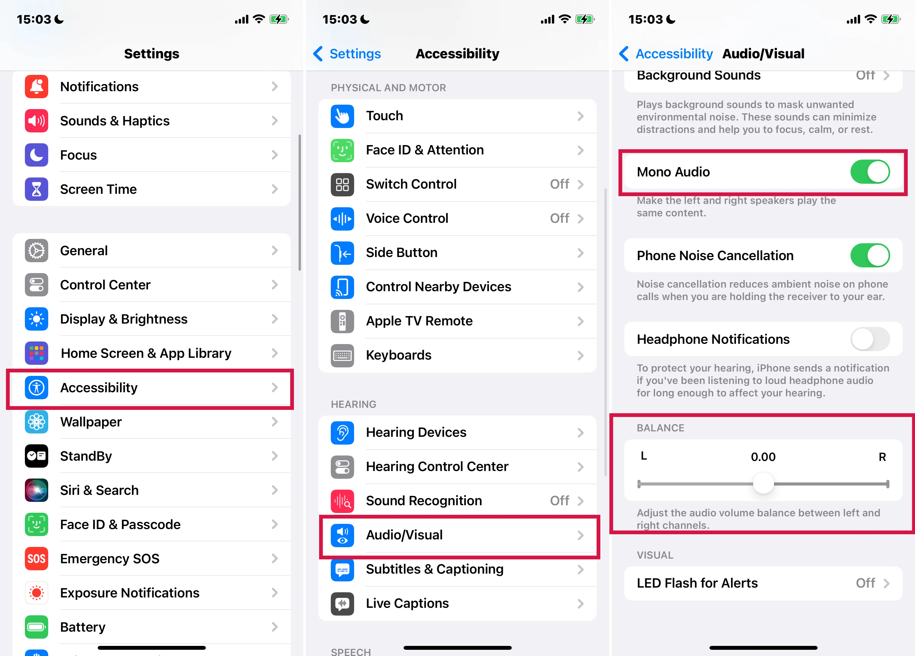 Steps to Adjust Audio Balance on iphone