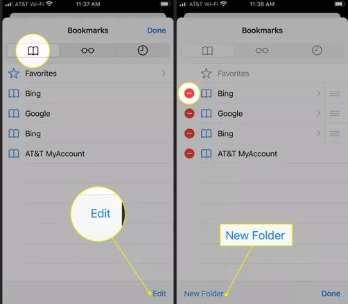 Steps to Edit Bookmark