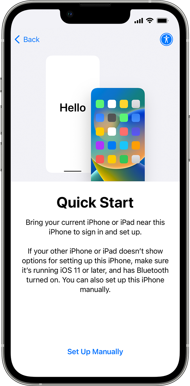 Use Quick Start to Transfer Data to a New iPhone