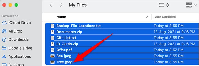 Multiple Items  in a sequence are selected