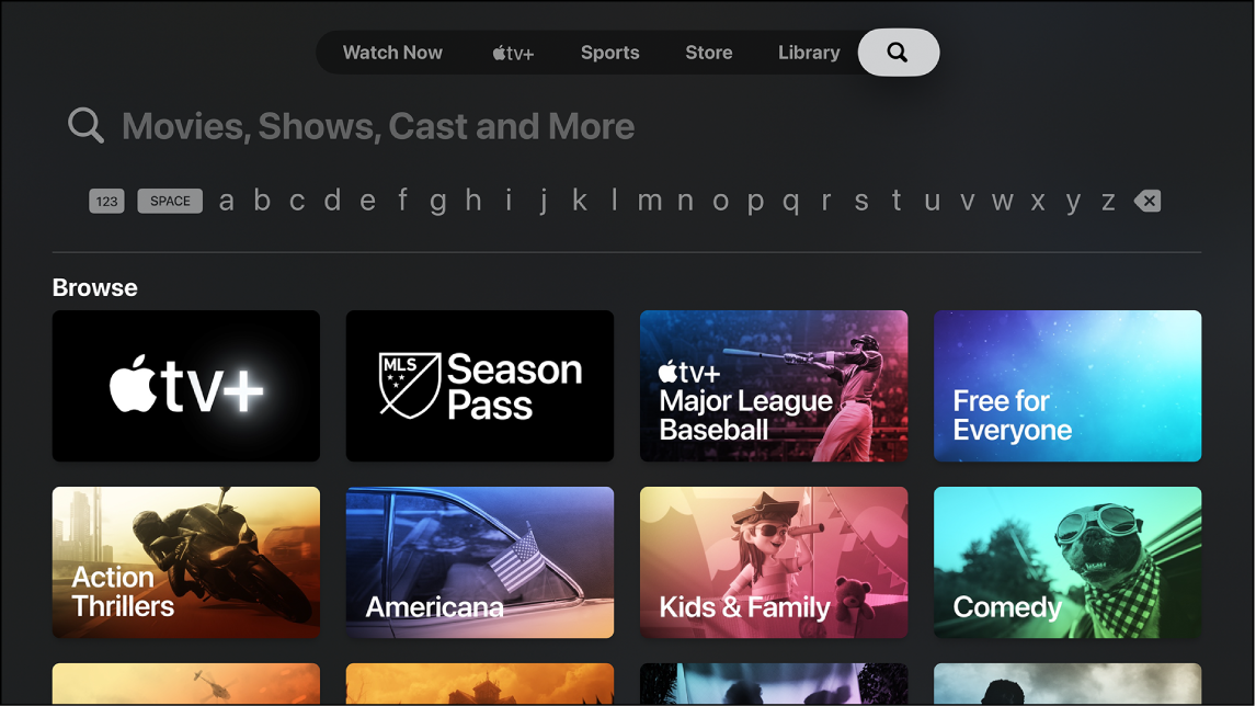 Apple TV Search Feature