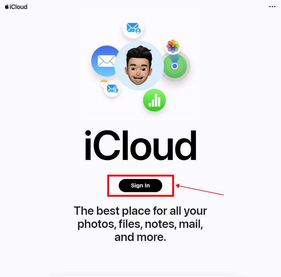 iCloud.com Sign In