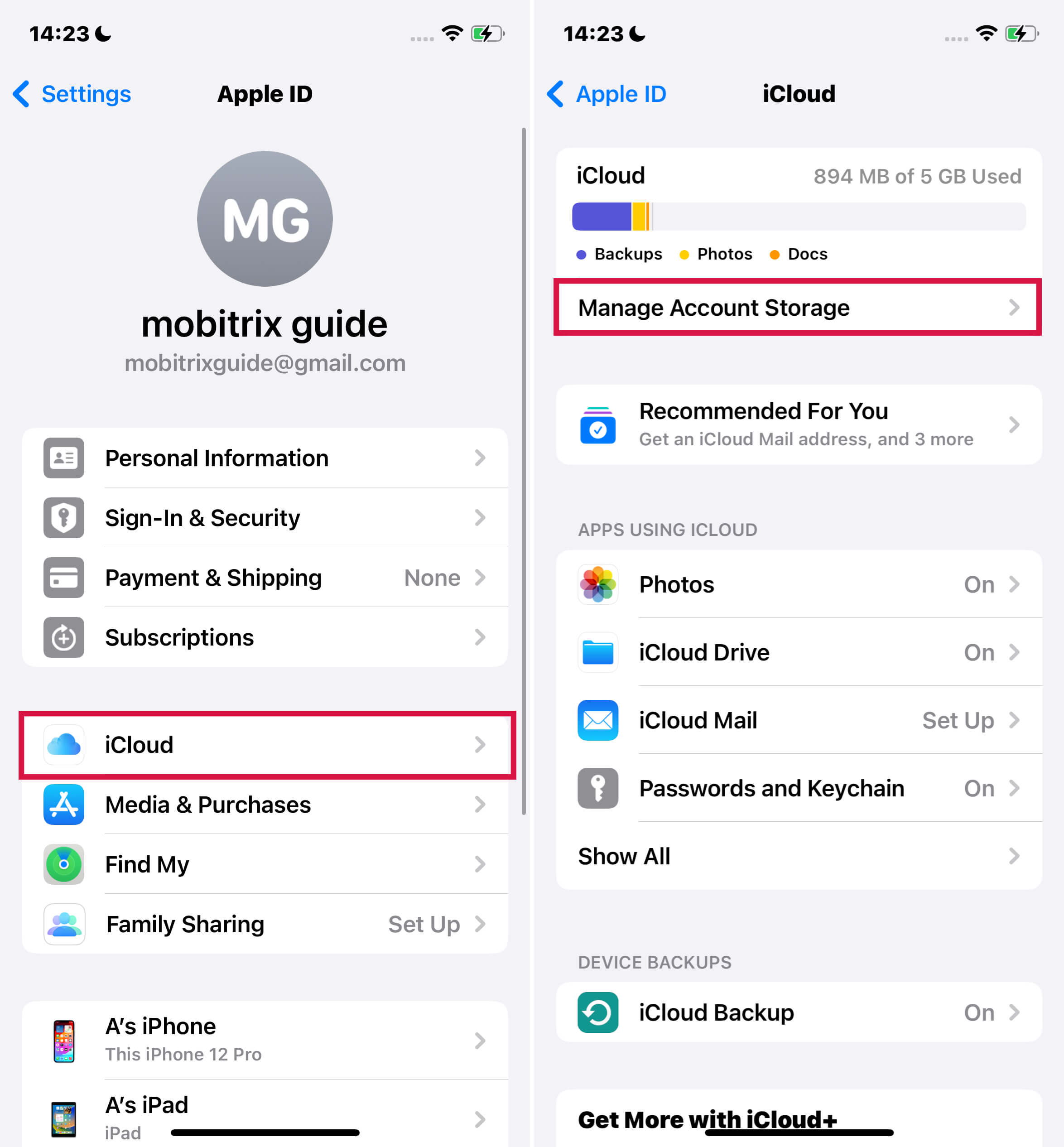 Iphone Remove App From Icloud Manage Account Storage