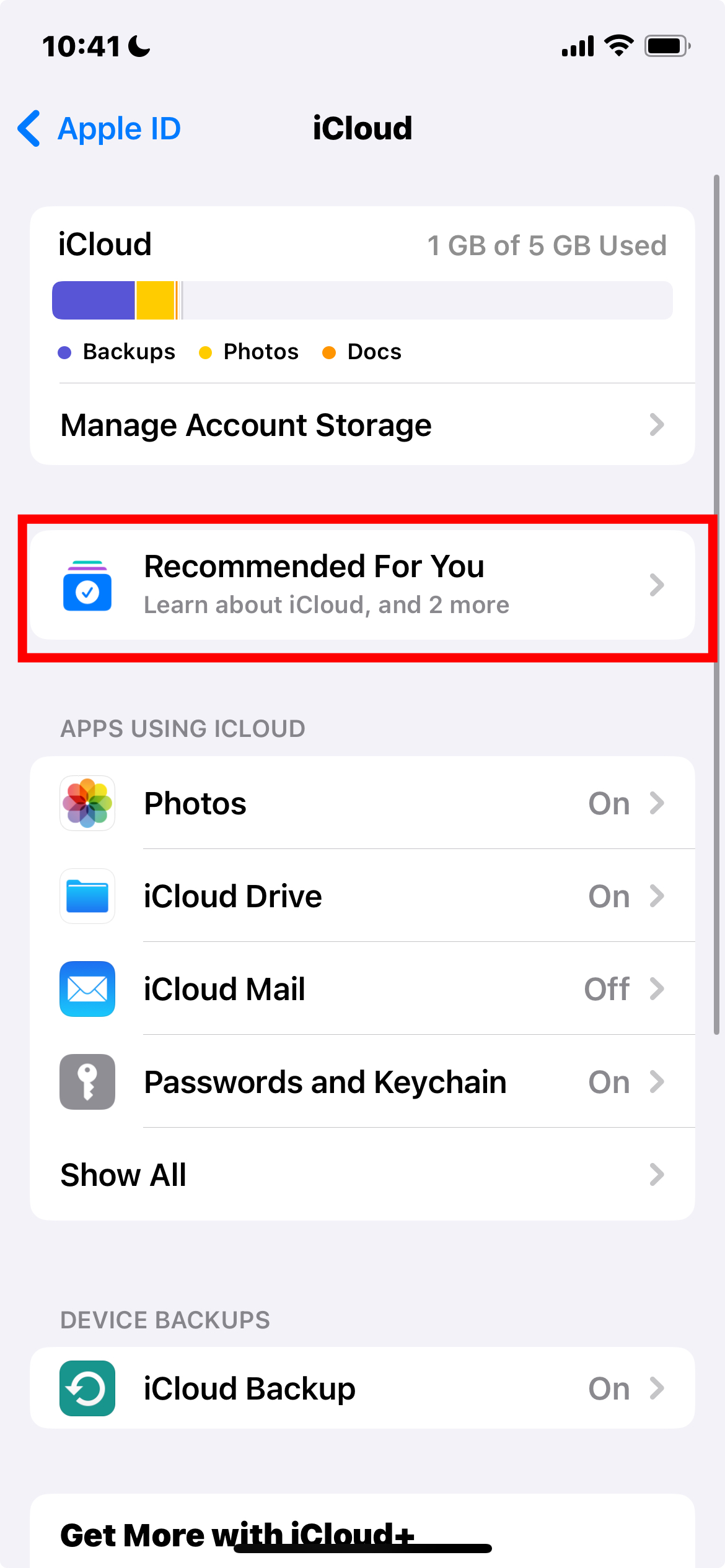Iphone Settings Icloud Recommended For You