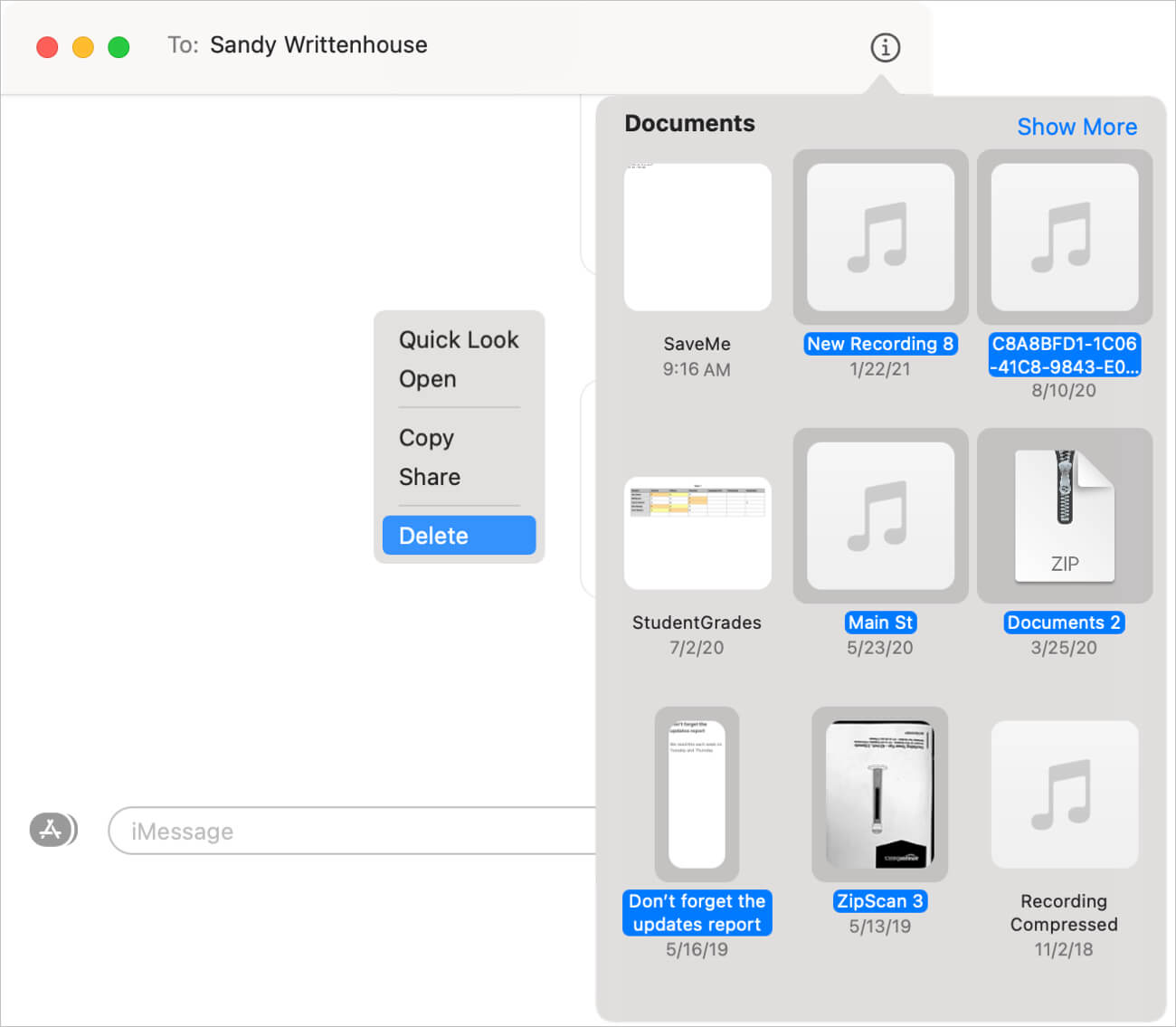 Mac Attachment Delete 