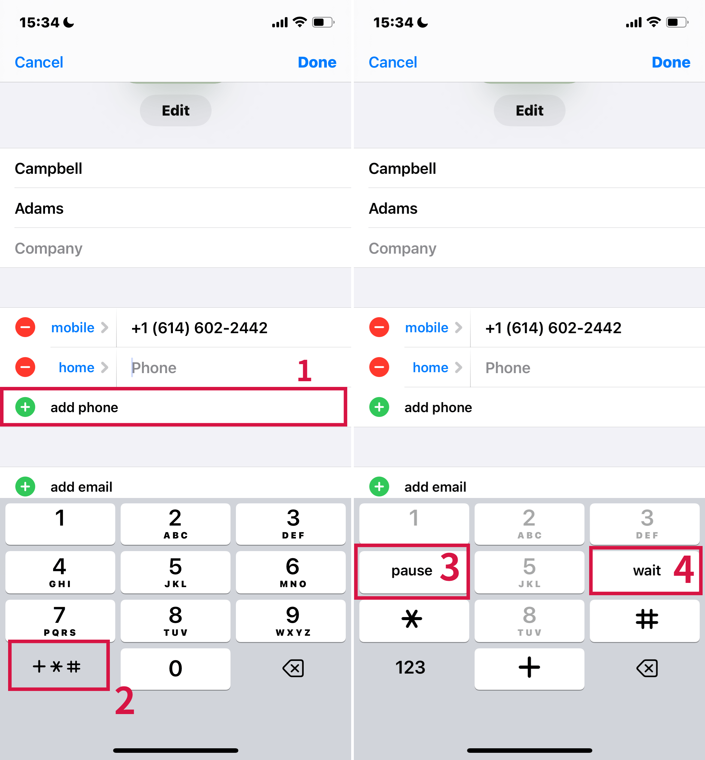 Steps to Automating Extension or Passcode Dialing on iPhone
