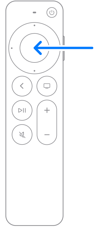 Use the Clickpad on the Apple TV Remote